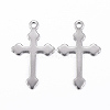 Tarnish Resistant 304 Stainless Steel Cross Pendants STAS-G179-11P-1