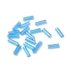 Glass Round Bugle Beads GLAA-WH0031-50D-1