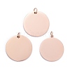 Ion Plating(IP) 304 Stainless Steel Pendants STAS-I311-06RG-2