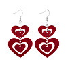 Valentine's Day Acrylic Dangle Earrings WG84630-01-2