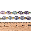 Natural Colorful Fluorite Beads Strands G-N342-53-8x6-11-5