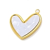 304 Stainless Steel with Synthetic Shell Pendants LS-STAS-G338-02G-1