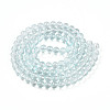 Baking Paint Transparent Glass Beads Strands DGLA-N006-8mm-07-2