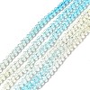 Transparent Gradient Color Glass Beads Strands X1-GLAA-H021-01B-23-2