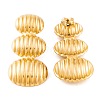 Ion Plating(IP) 304 Stainless Steel Stud Earrings for Women EJEW-L272-032G-03-2