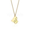 Cute Cartoon Animal Stainless Steel Pendant Necklaces QV5065-1-1