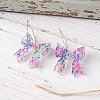 Bowknot Acrylic Hoop Earrings FS-WGD1738-01-4