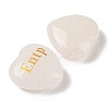 Natural Quartz Crystal Heart Engraving MBTI Figurines Statues for Home Office Desk Decorations X1-G-K353-05O-2