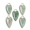 Natural Green Strawberry Quartz Pendants G-G193-02G-06-1