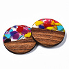 Resin & Walnut Wood Pendants LS-X-RESI-S389-072A-01-3