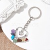 Alloy Heart Charm Keychains KEYC-JKC00607-2