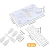 ABS Plastic Nail Art Polish Color Card MRMJ-WH0086-47-2