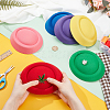 6Pcs 6 Colors Velvet Cloth Mini Hat Fascinator Base AJEW-NB0005-97-3