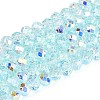Transparent Glass Beads Strands EGLA-N016-3mm-01-1