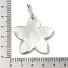 Natural Black Lip Shell Pendants SHEL-M019-03P-3
