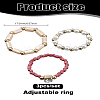 3Pcs Acrylic & Plastic Pearl Finger Rings Set RJEW-LP0003-59C-2