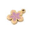 304 Stainless Steel Enamel Charms STAS-I325-102B-G-2