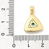 Brass Micro Pave Cubic Zirconia Pendents KK-M303-02G-12-3