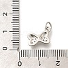 Brass Micro Pave Clear Cubic Zirconia Pendants KK-L225-018P-3