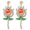 Glass Seed Beads Dangle Stud Earrings EJEW-MZ00326-03-2