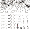 DIY Heart Earring Making Kit DIY-TA0005-40-1