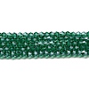 Transparent Electroplate Glass Beads Strands EGLA-A039-T4mm-A10-1
