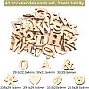 DIY Wood Alphanumeric Sticker Crafts DIY-WH0302-94-2