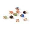 Fashewelry 10pcs 5 colors Cat Eye Glass Charms CE-FW0001-01-20