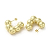 Brass Stud Earrings EJEW-G381-08G-2