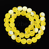 Frosted Transparent Glass Beads Strands GLAA-T032-T10mm-MBB12-2