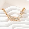 Brass Micro Pave Cubic Zirconia Link Chain Bracelets KK-R217-44G-3