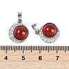 Natural Carnelian(Dyed & Heated) Pendants KK-U043-53P-01-3