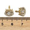 304 Stainless Steel Micro Pave Cubic Zirconia Charms STAS-K302-01B-G-3