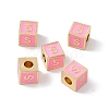 Rack Plating Brass Enamel Beads KK-B060-04G-05S-3
