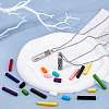 2 Styles 304 Stainless Steel Box Chain Hollow Column Perfume Bottle Pendant Necklaces NJEW-FH0001-19-4