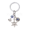 Resin & Tibetan Style Alloy Keychains KEYC-JKC00780-01-1