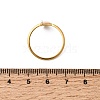 304 Stainless Steel & Natural Shell & Imitation Pearl Cuff Rings for Women RJEW-G372-01G-07-4