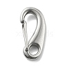 304 Stainless Steel Push Gate Snap Keychain Clasp Findings STAS-B082-04B-P-1