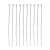 Jewelry Tools and Equipment Decorative Stainless Steel Flat Head Pins X-STAS-E023-0.6x30mm-1