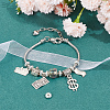 8Pcs Sterling Silver Beads STER-BC0002-48B-S-4