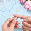 Brass Flat Head Pins KK-YW0004-02E-G-2