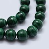 Natural Malachite Beads Strands G-F571-27AA2-10mm-3