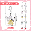 50Pcs Angel Glass Pendant Decoration HJEW-HY00158-2