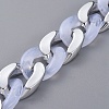 Handmade Imitation Gemstone Style Acrylic Curb Chains AJEW-JB00524-03-1