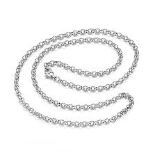 304 Stainless Steel Necklaces NJEW-E080-03P