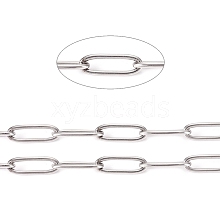 304 Stainless Steel Paperclip Chains CHS-L022-02B