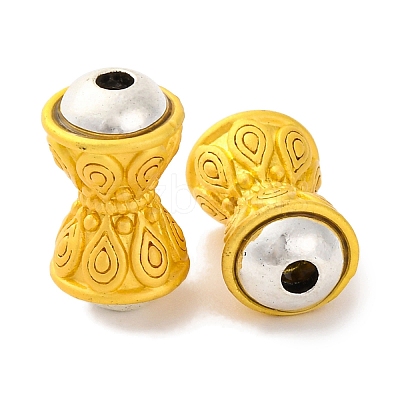 Rack Plating Alloy Beads PALLOY-F313-03MG-1