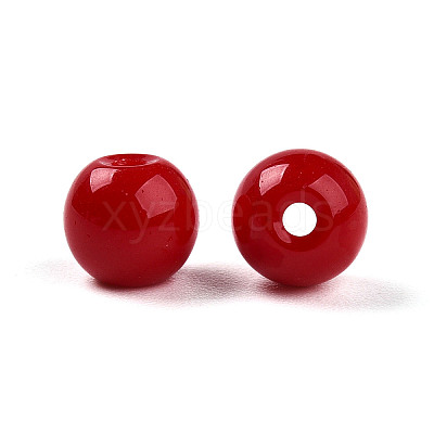 Opaque Solid Color Glass Beads X1-GLAA-N007-6mm-A05-1