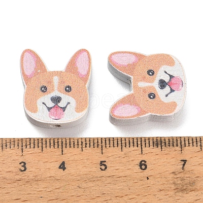 Printed Wood Beads WOOD-D289-01B-1