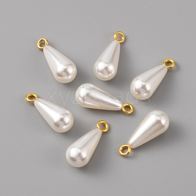 ABS Plastic Imitation Pearl Pendants KY-WH0045-25B-G-1